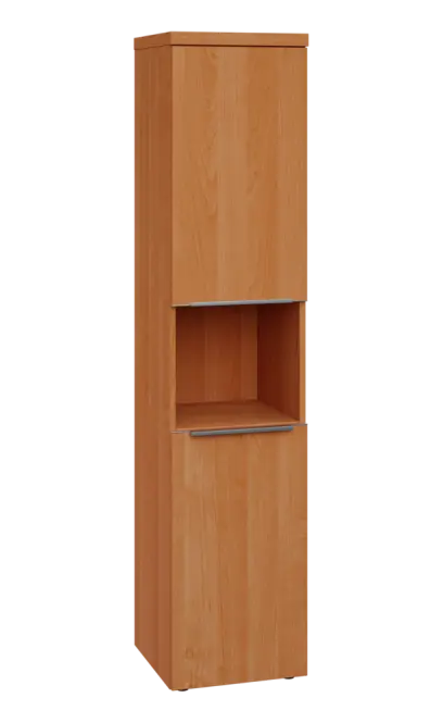 SIN 5 - 42DN kancelářská skříň, 2-dveřová/nika, pravá, 1820x400x400, olše jantar